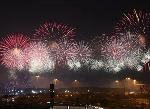 东安县焰火晚会